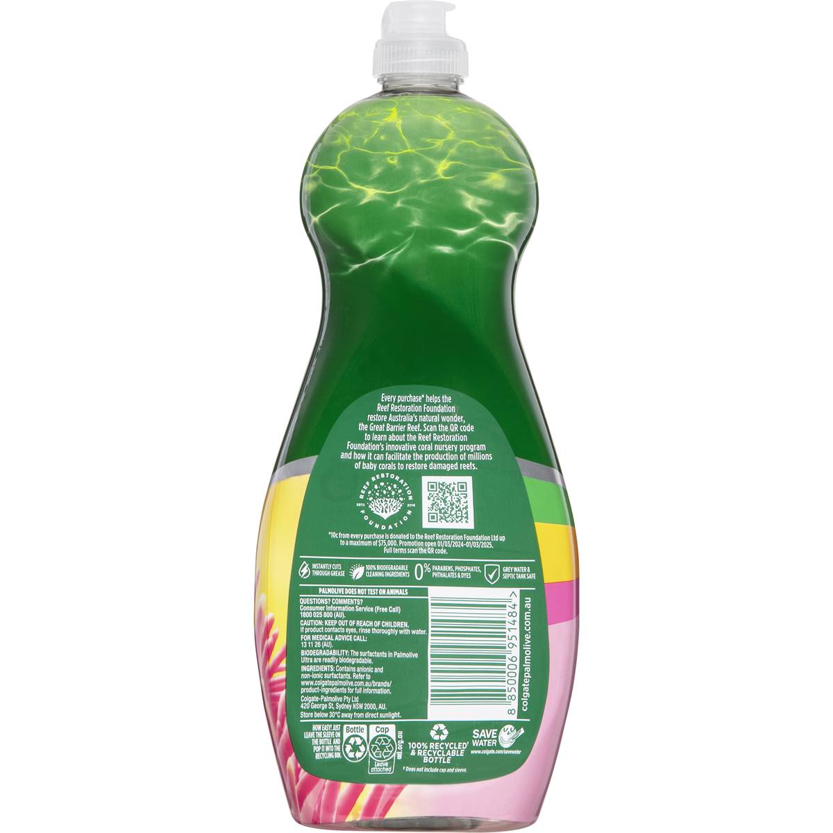 Palmolive Ultra Australian Reefs Coral Splash Dishwashing Liquid 750mL