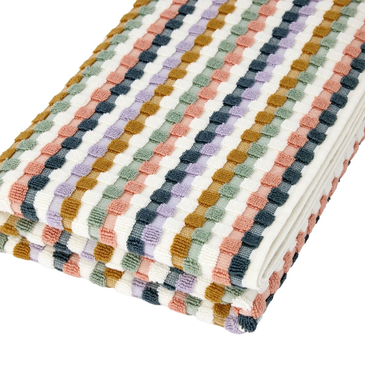 Multi Popcorn Cotton Bath Towel
