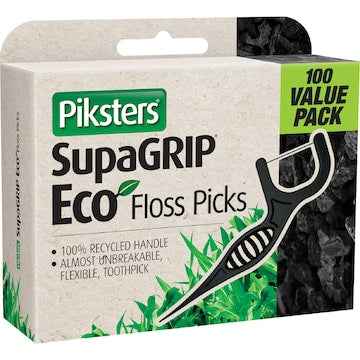 Piksters SupaGRIP Eco Floss Picks 100 pack