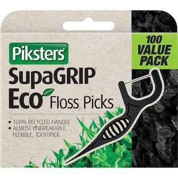 Piksters SupaGRIP Eco Floss Picks 100 pack