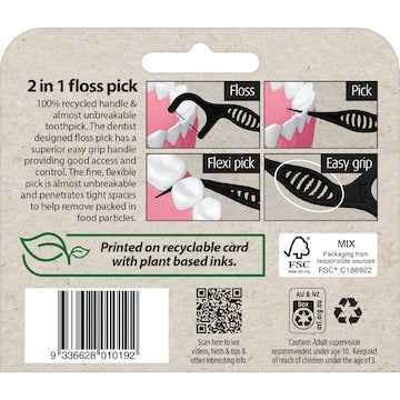 Piksters SupaGRIP Eco Floss Picks 100 pack