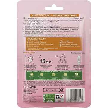 Garnier Skin Active Hydra Bomb Sheet Face Mask Chamomile each