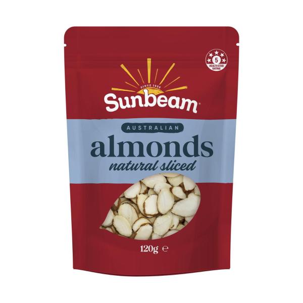 SUNBEAM NATURAL SLICED ALMONDS 120G