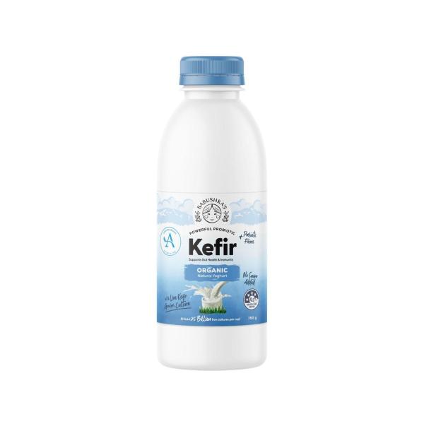 BABUSHKA'S PROBIOTIC KEFIR YOGHURT ORGANIC NATURAL 750G