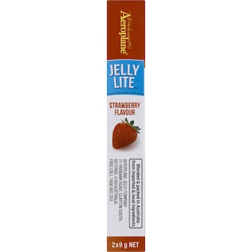 Aeroplane Jelly Lite Crystals Strawberry 9g x 2 pack