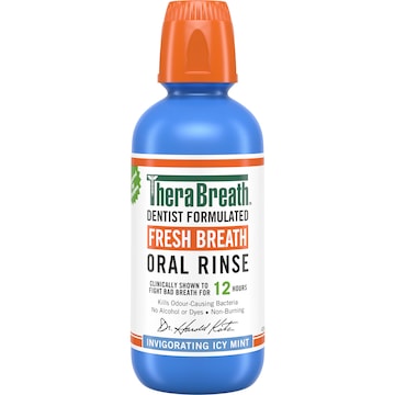 TheraBreath Mouthwash Invigorating Icy Mint 473mL