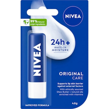 Nivea Original Care Moisturising Lip Balm 4.8g