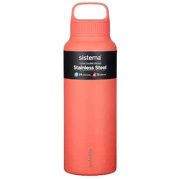 Sistema Hydration Stainless Steel Dual Wall Drink Water Bottle 1L