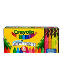Washable Sidewalk Chalk 64-Pack