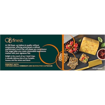 OB Finest Pumpkin Sesame & Flax Seed Crisps 110g
