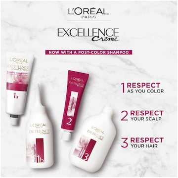 L'Oreal Paris Excellence Creme Hair Colour 1 Black each