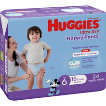 Huggies Ultra Dry Nappy Pants Boys Size 6 (15kg+) 24 Pack