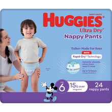 Huggies Ultra Dry Nappy Pants Boys Size 6 (15kg+) 24 Pack