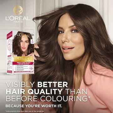 L'Oreal Paris Excellence Creme Permanent Hair Colour 4 Dark Brown each