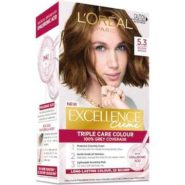 L'Oreal Paris Excellence Creme Hair Colour 5.3 Golden Brown each