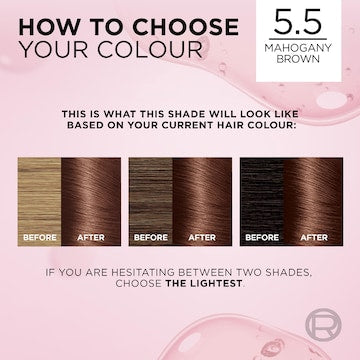 L'Oreal Paris Excellence Creme Hair Colour 5.5 Mahogany Brown each
