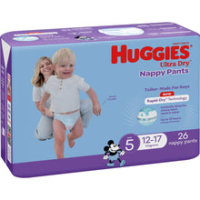 Huggies Ultra Dry Nappy Pants Boys Size 5 (12-17kg) 26 Pack