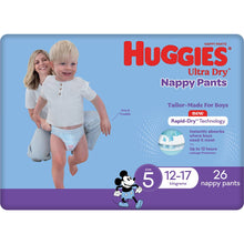 Huggies Ultra Dry Nappy Pants Boys Size 5 (12-17kg) 26 Pack
