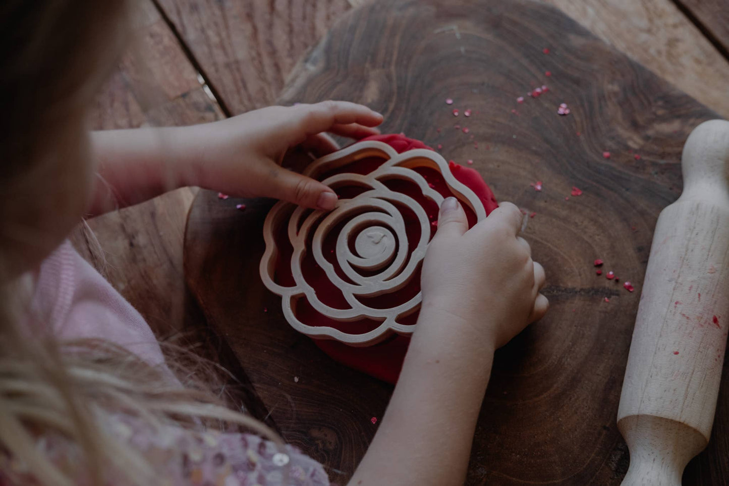 Kinfolk Pantry Rose Eco Cutter Playdough Sand Toys Art and craft for kids Retired 3yrs+