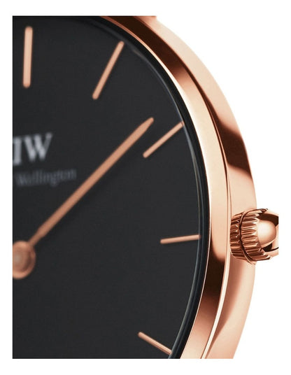 Petite Ashfield 32mm Gold Stainless Steel Quartz Watch in Black/Rose