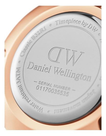 Petite Ashfield 32mm Gold Stainless Steel Quartz Watch in Black/Rose