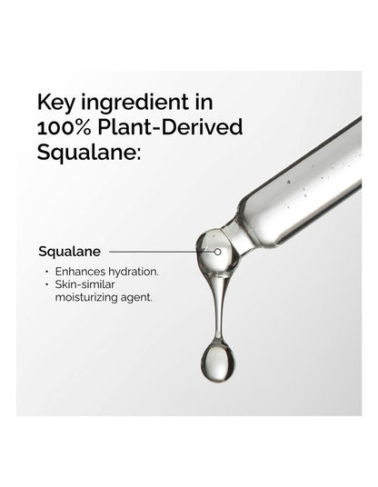 100% Plant-Derived Squalane for Skin and Hair Hydration 30ml