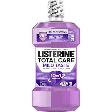 Listerine Total Care Zero Alcohol Antibacterial Mouthwash 500mL