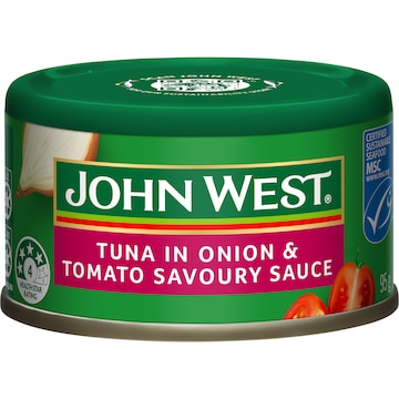 John West Tuna In Tomato And Onion Savoury Sauce 95g