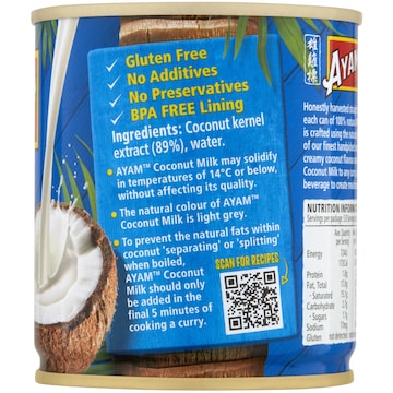 Ayam 100% Natural Coconut Milk 270mL