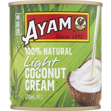 Ayam 100% Natural Light Coconut Cream 270mL