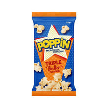 POPPIN MICROWAVE POPCORN TRIPLE BUTTER:.:100 GRAM