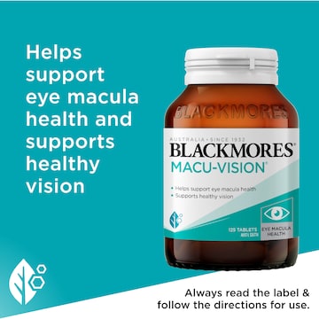 Blackmores Macu Vision Eye Care Vitamin Tablets 125 pack