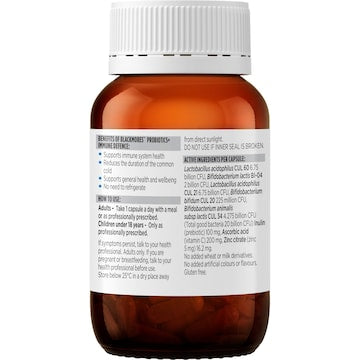 Blackmores Probiotics+ Immune Defence Gut Health Vitamin Capsules 30 pack