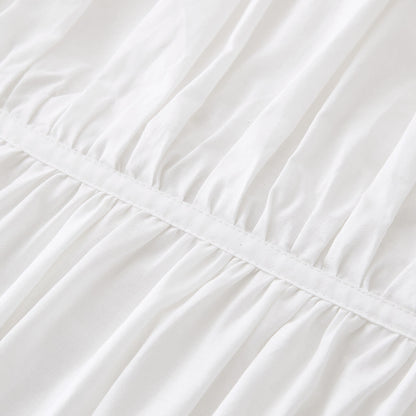 Arlo Cotton Quilt Cover Set - Single Bed, White