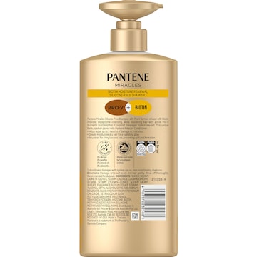 Pantene Biotin Moisture Renewal Silicone Free Shampoo 650mL