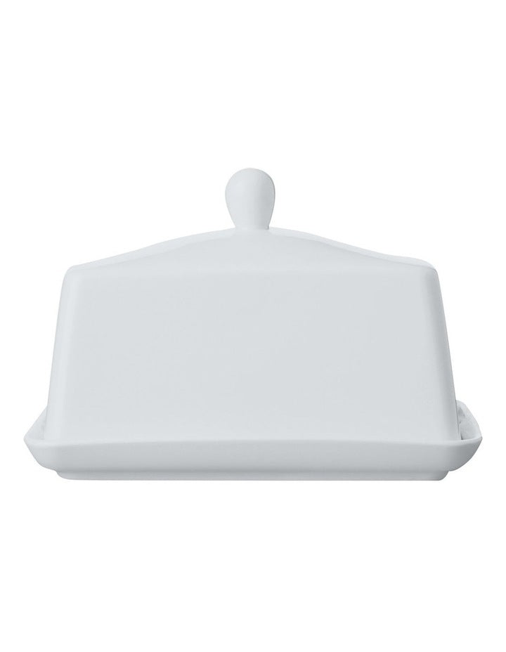White Basics Butter Dish Gift Boxed in White