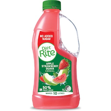 Apple Strawberry Guava Flavoured Drink Concentrate 1L