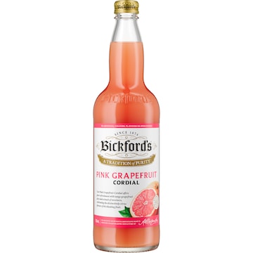 Bickford's Cordial Pink Grape Fruit 750mL