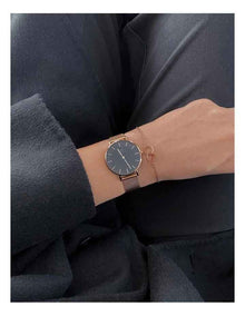 Petite Melrose 28mm Stainless Steel Quartz Watch in Rose Gold