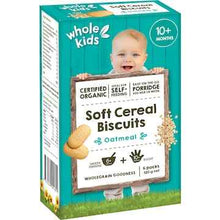 Whole Kids Organic Soft Cereal Biscuits - Oatmeal 120g