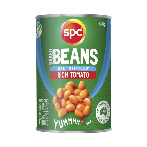 SPC BAKED BEANS SALT REDUCED