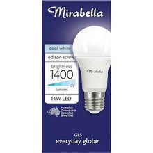 Mirabella 14W 1400lm LED GLS Everyday Globe Edison Screw Cool White each