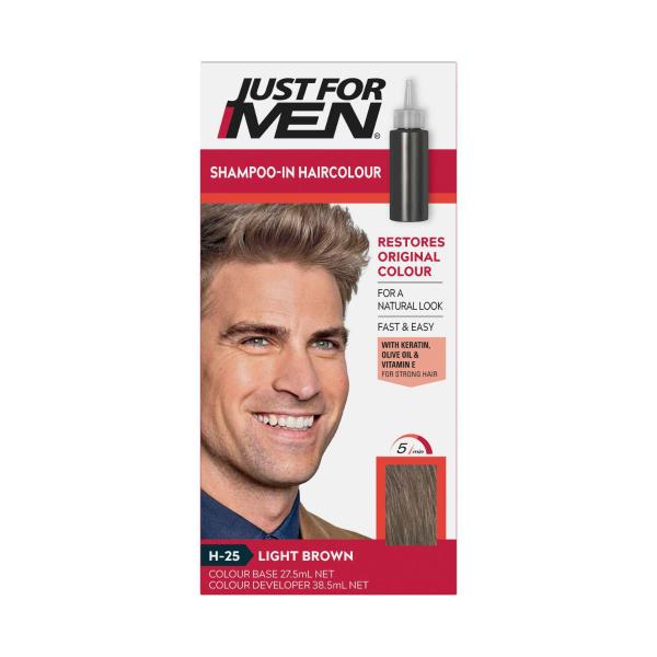 JUST FOR MEN HAIR COLOUR LIGHT BROWN 100G 1 EACH