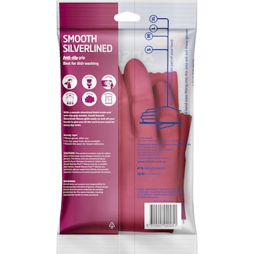 Vileda Ansell Smooth Silverlined Gloves Large Pair each