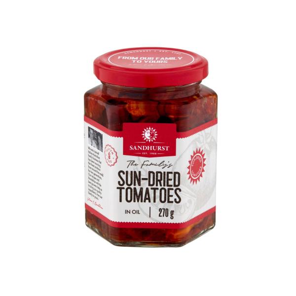 SANDHURST SUNDRIED TOMATOES  IN VEGETABLE OIL 270G
