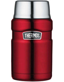 Stainless King Vacuum Insulated Food Jar 710ml in Red