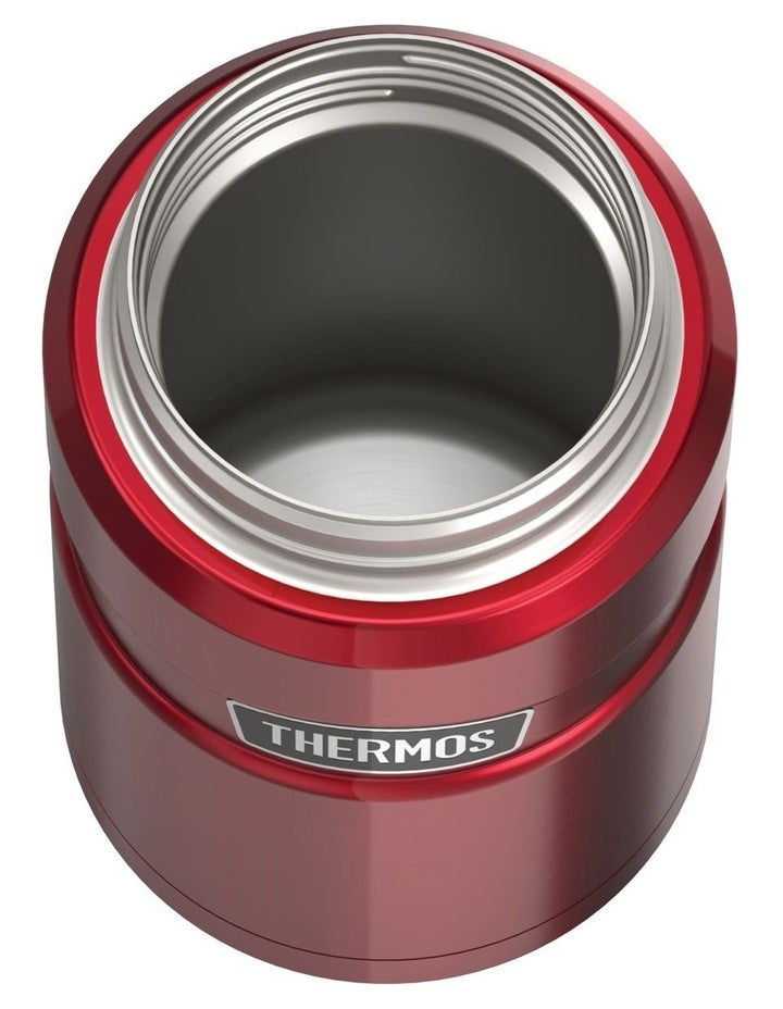 Stainless King Vacuum Insulated Food Jar 710ml in Red