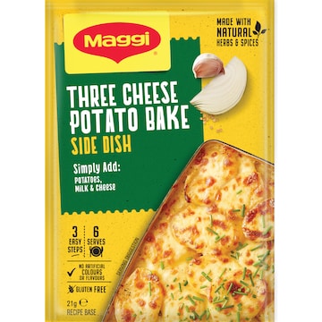 Maggi Side Dishes Three Cheese Potato Bake 21g
