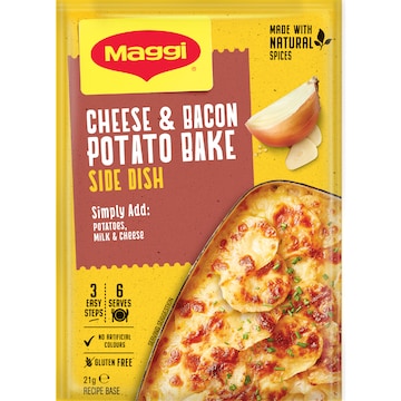 Maggi Side Dishes Cheese & Bacon Potato Bake 21g