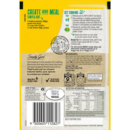 Maggi Side Dishes Cheese & Bacon Potato Bake 21g